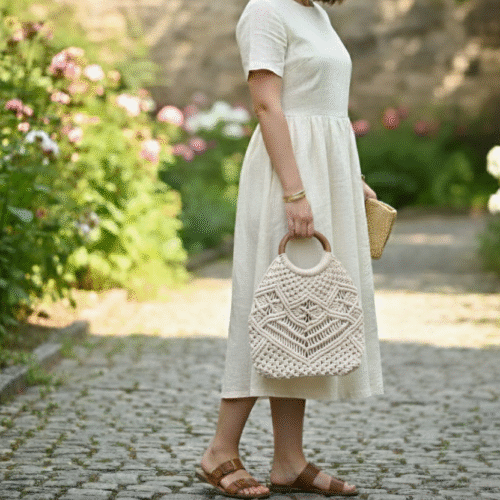 Knot Fusion Macrame Bag