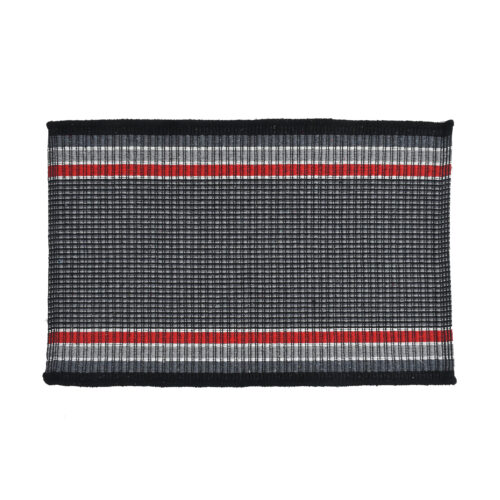 HomewayTex Amaze Stripe Cotton Mat -Black