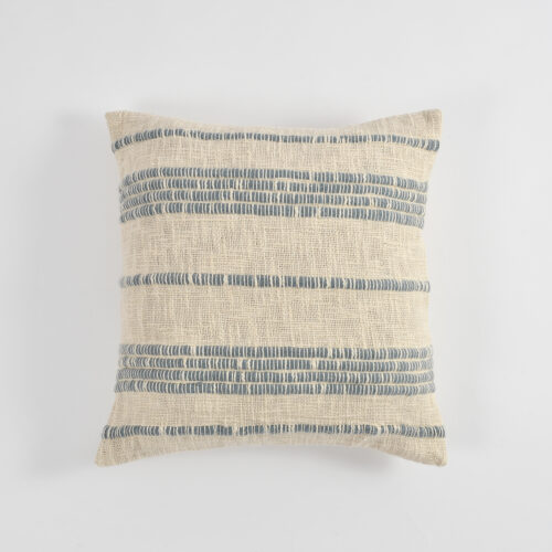 Ginni Diamond Handwoven Cushion-Light Grey ( Pack of 2 )