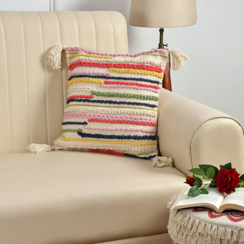 Rings Handwoven cushion cover (Pack of 2)