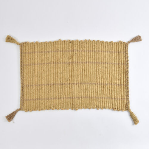 Spiral Jute Rib Mat Size:-50x80 CMS Color:- Natural