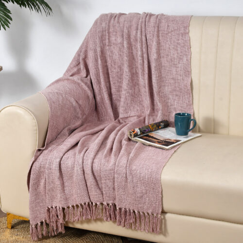 Suva Slub Throw :- Lavender