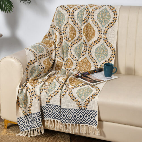 Grace Block  Printed  Throw