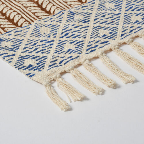 Track  Block  Printed  Throw