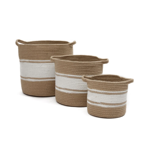 Venice Braided basket ( Pack of 3 )