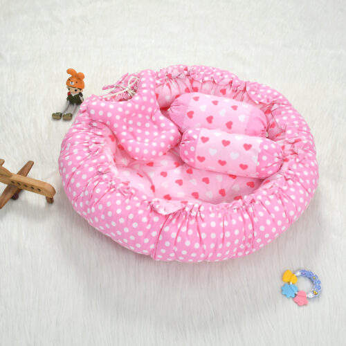 Erick Baby Bed Set :- Pink