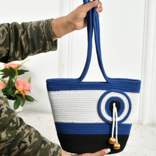 Nautical Shoulder Bag :-Blue