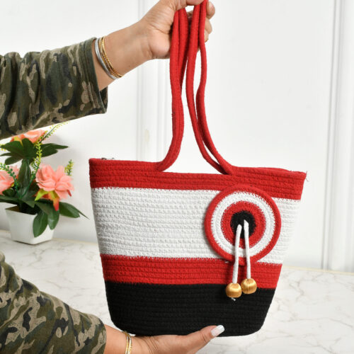 Nautical Shoulder Bag :-Red