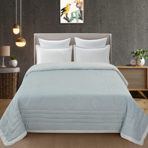 Clara Comforter :- Light Aqua