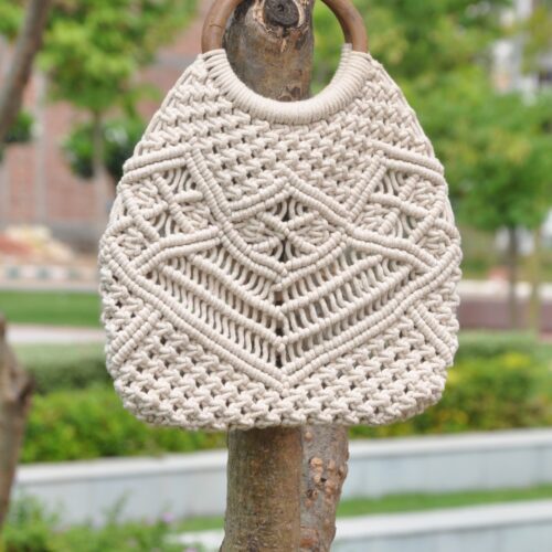 Knot Fusion Macrame Bag