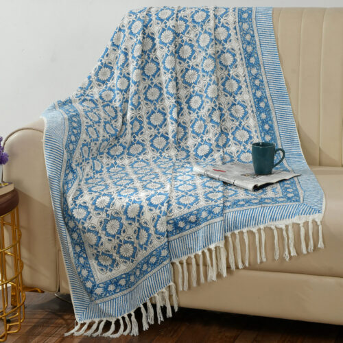 Bloom Block  Printed  Throw