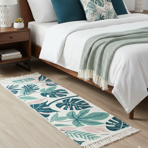 Green Leaf Printed Runner