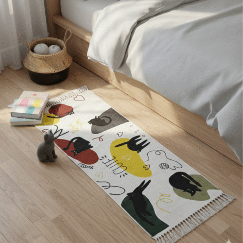 Casa Printed Runner - Black
