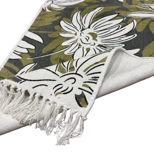 Orchid Printed Runner - Olive green