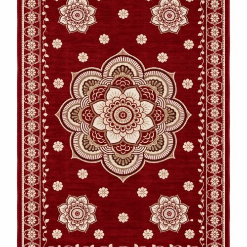 Jacquard Carpet-10-Red