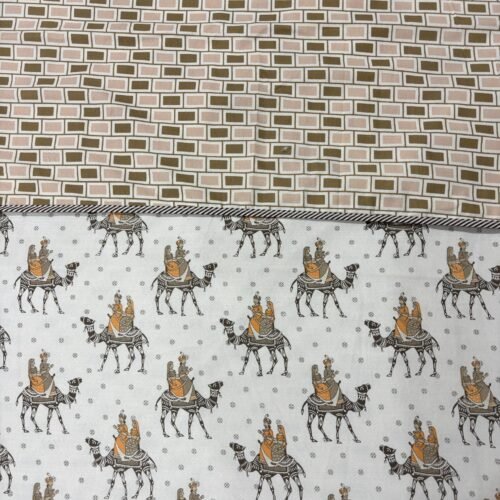 Ritual Printed Cotton Double Bed Dohar/Comforter/AC Blanket, Colour - Red & White.