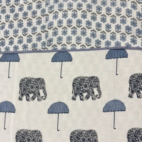 Jumbo Cotton Printed  Comforter/Dohar - Blue