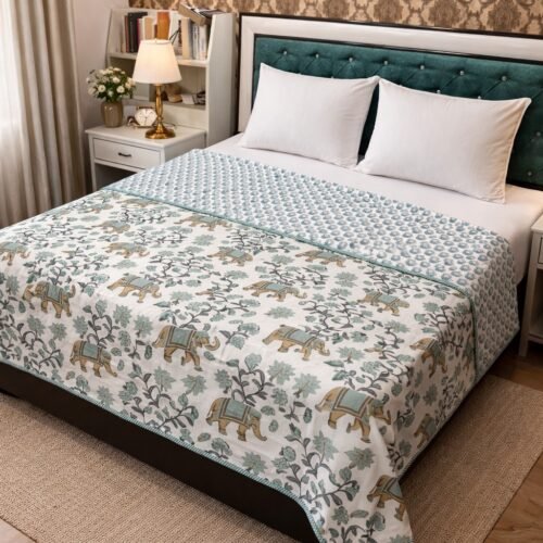 Mimosa Cotton Printed  comforter/Dohar