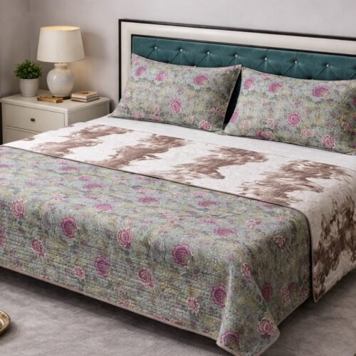 Gerbera Cotton Printed  comforter/Dohar