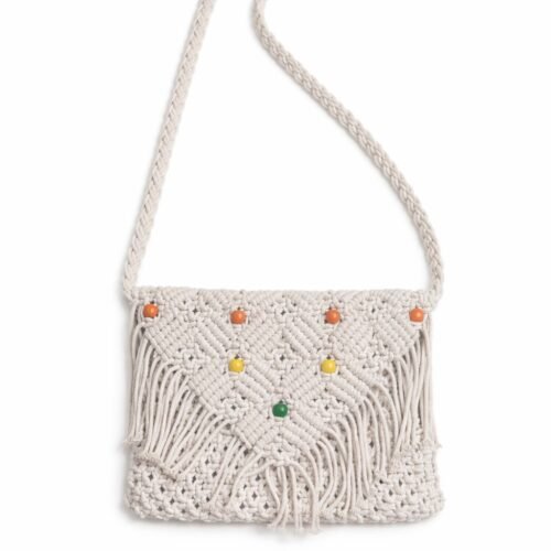 Maple Macrame  Sling Bag
