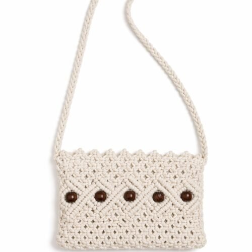 Hickory Macrame  Sling Bag