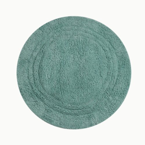 Linea Round Bathmat-Aqua