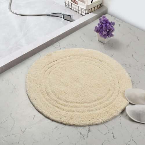 Linea Round Bathmat-Ivory