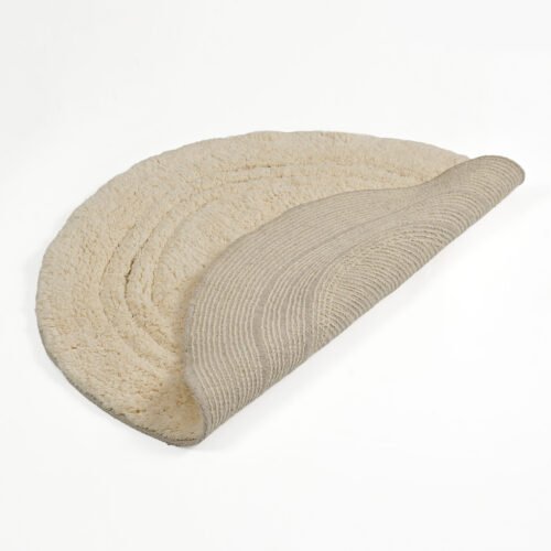 Linea Round Bathmat-Ivory