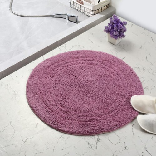 Linea Round Bathmat-Lilac