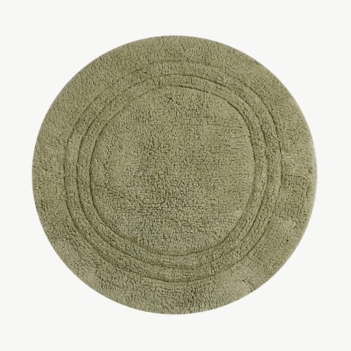 Linea Round Bathmat-Sage Green